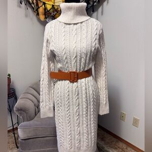 Cream Cable Knit Sweater